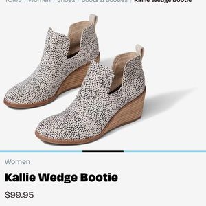 Toms Kallie wedge bootie